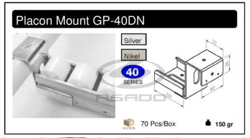 Đầu đỡ thanh truyền GP-40DN-dau-do-thanh-truyen-placon-mount-track-mount-GP-dn-4010bw